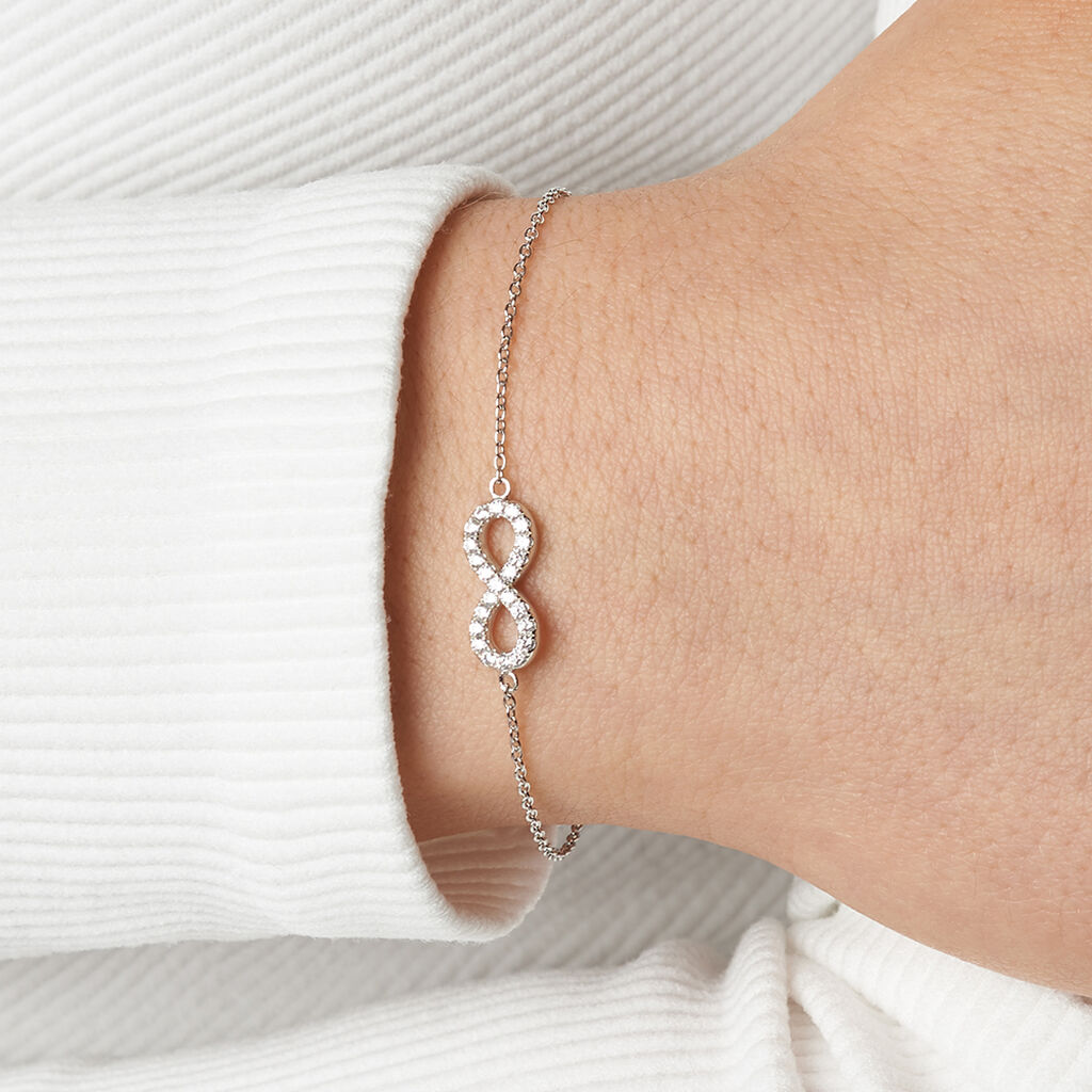 Damen Armband Silber 925 Zirkonia Unendlichkeit Lou 50 - Armbänder Damen | OROVIVO
