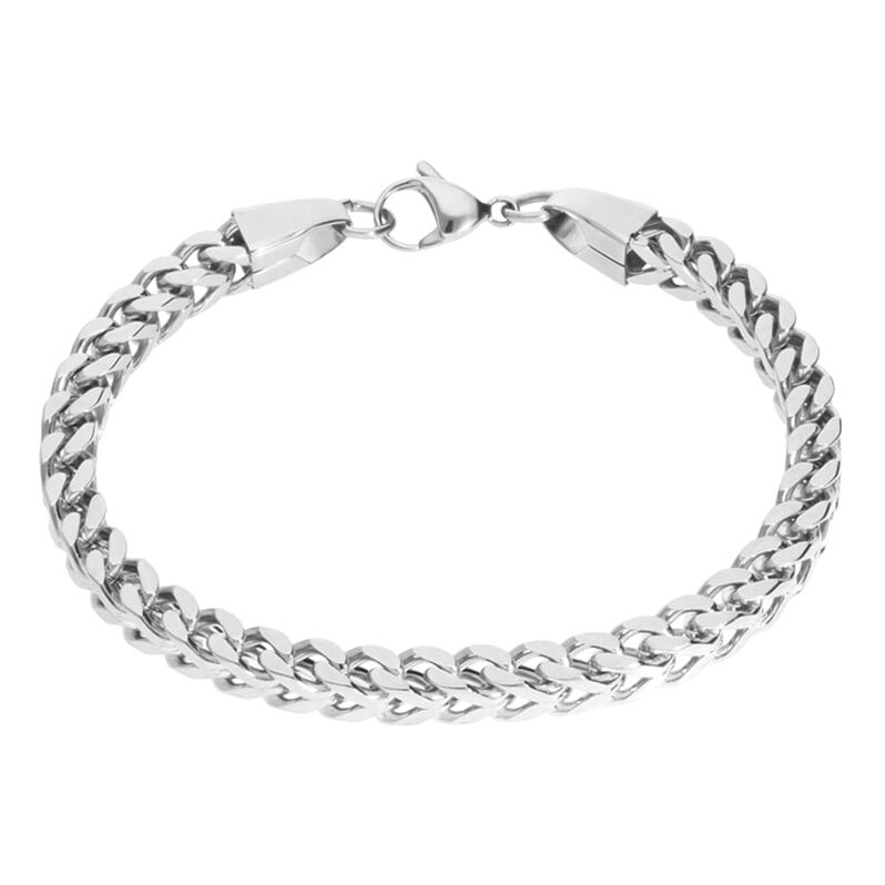 Bracciale in acciaio maglia groumette - Spannringe Herren | OROVIVO