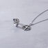 KOMPASS Herren Collier Silber 925 Achteck