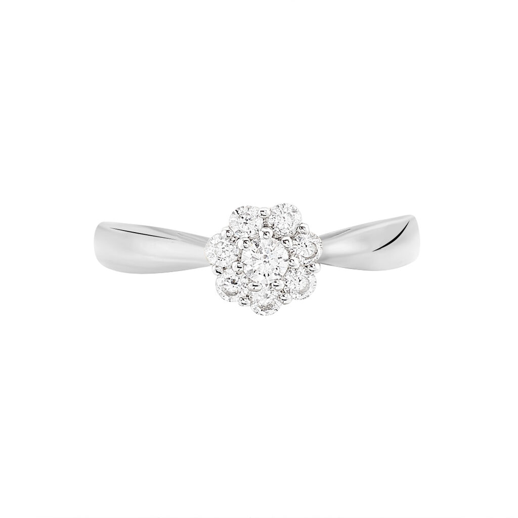 Bague Lizie Or Weiss  Et Oxydes - Spannringe Damen | OROVIVO