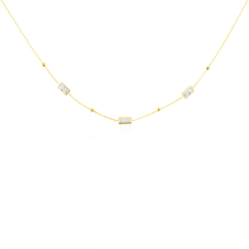 Damen Collier Gold 375 Zirkonia  - Halsketten Damen | OROVIVO