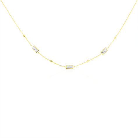 Damen Collier Gold 375 Zirkonia  - Halsketten Damen | OROVIVO