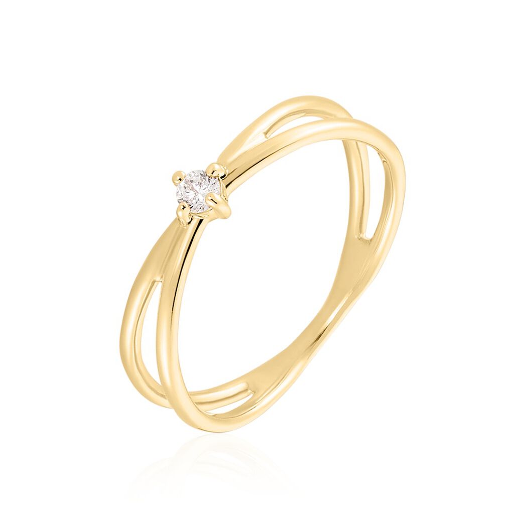 Damen Ring Vergoldet Zirkonia Neriah  - Ringe mit Stein Damen | OROVIVO