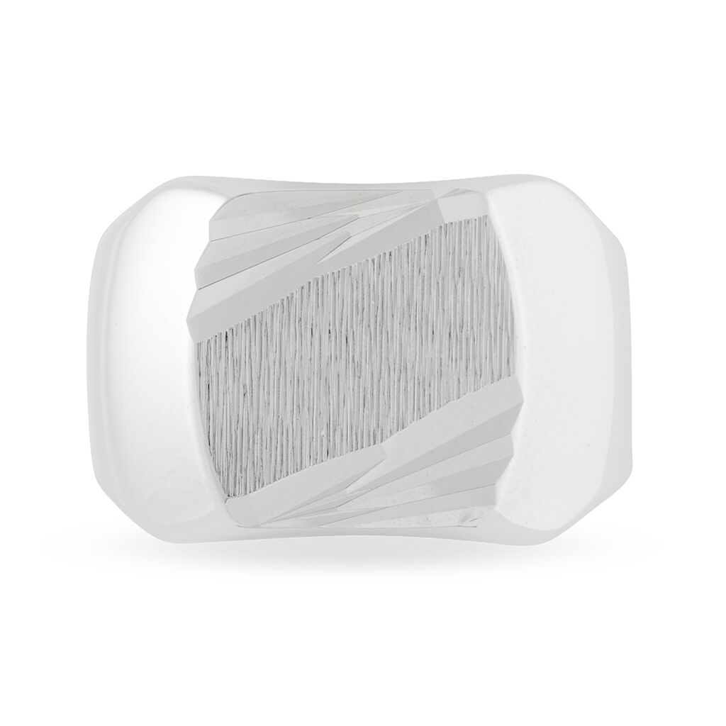 Chevalière Safietou Argent Blanc - Spannringe Herren | OROVIVO