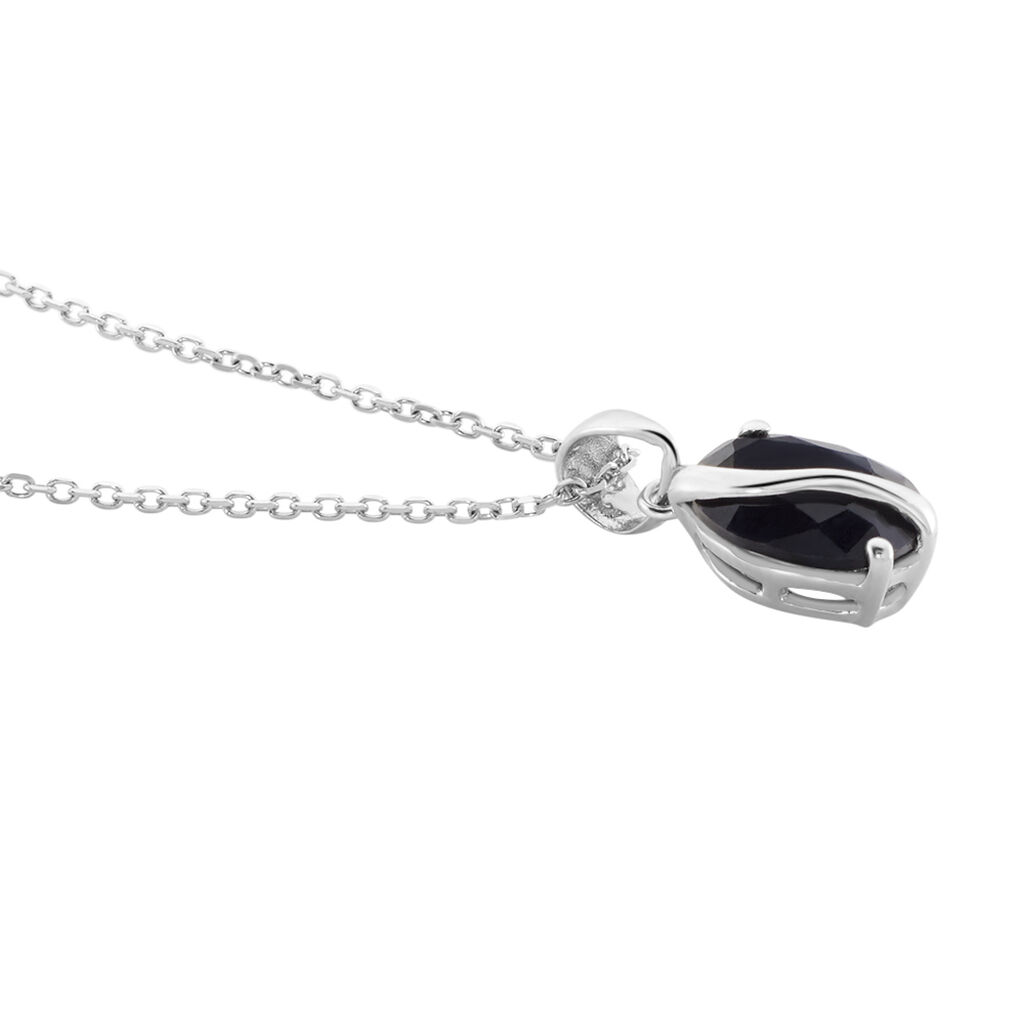 Damen Collier Weißgold 375 Saphir 1,77ct Prudencia 3,00mm - Halsketten Damen | OROVIVO