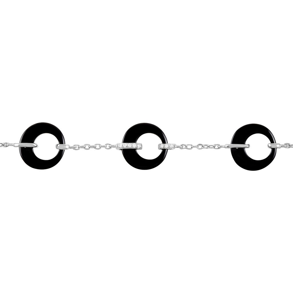 Bracelet Argent Et Céramique - Spannringe Damen | OROVIVO