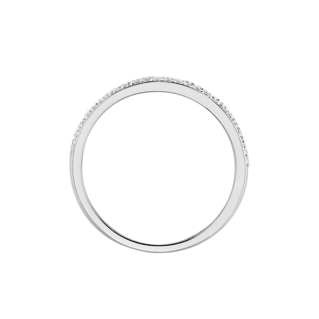 Bague Hassima Or Blanc Oxyde De Zirconium - Spannringe Damen | OROVIVO