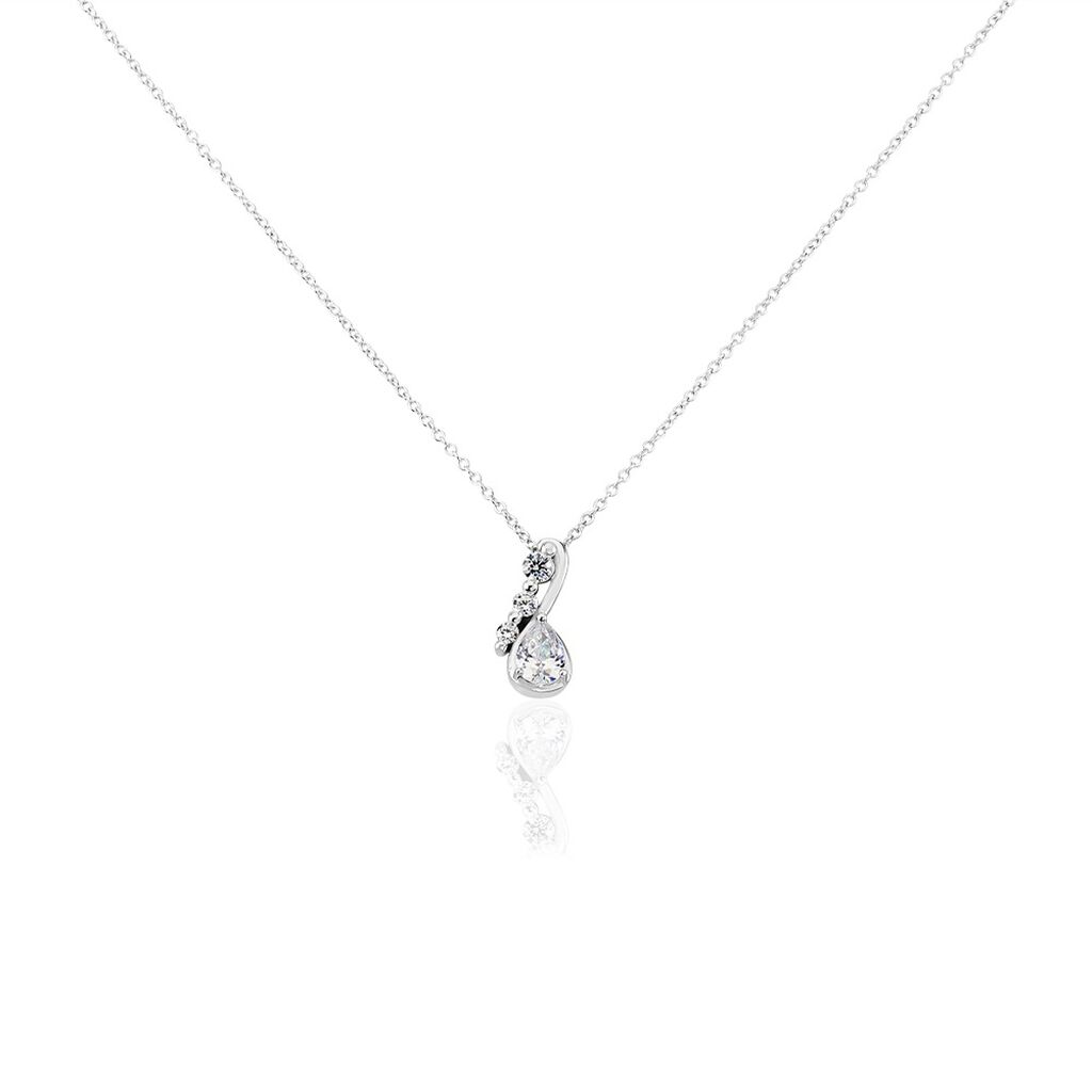 Damen Collier Silber 925 Zirkonia 45cm - Halsketten Damen | OROVIVO