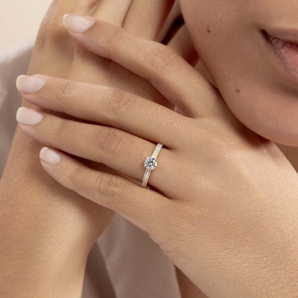 Damenring Gold 375 Zirkonia Dayna - Verlobungsringe Damen | OROVIVO