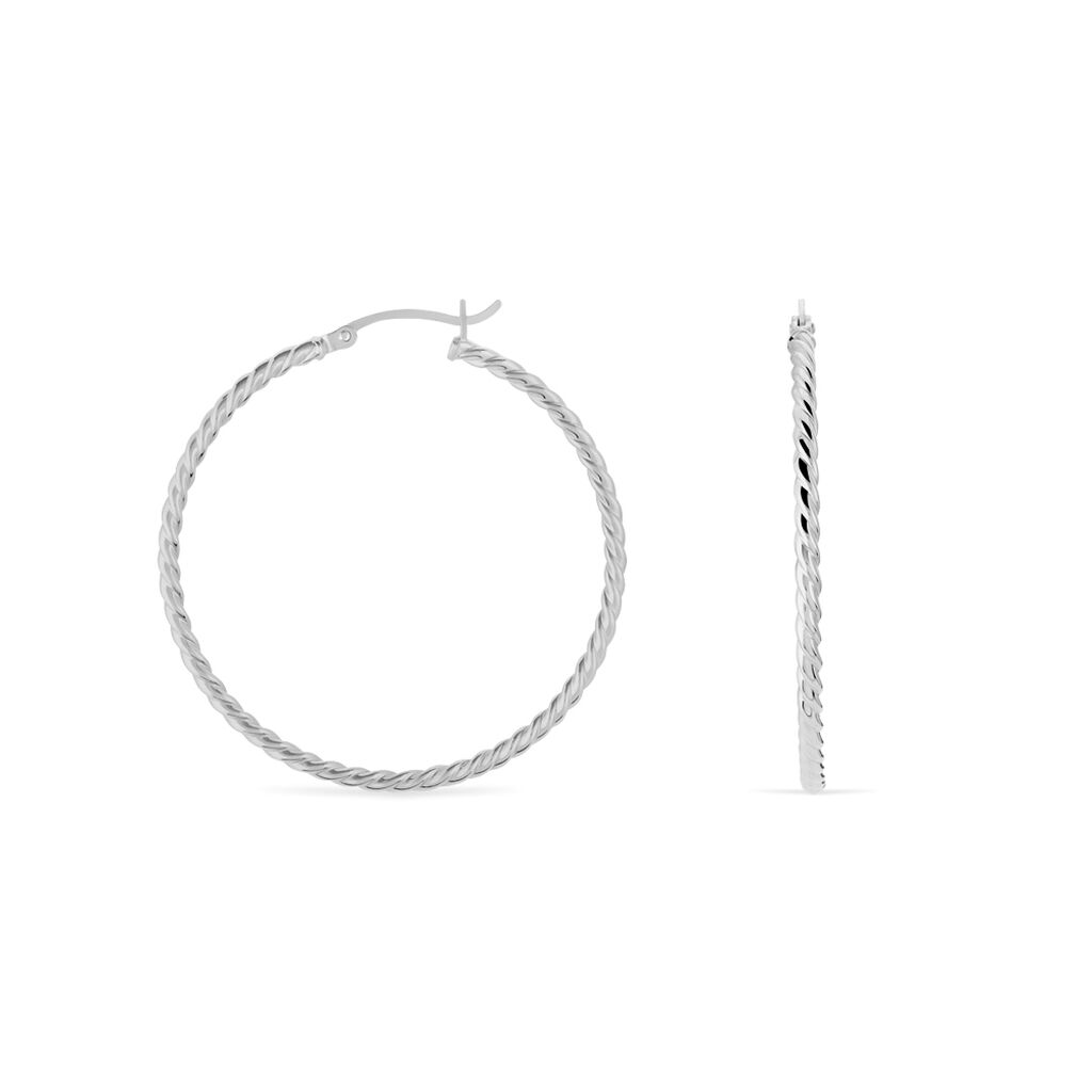 RAMEA Damen Creolen Silber 925 B 7 mm