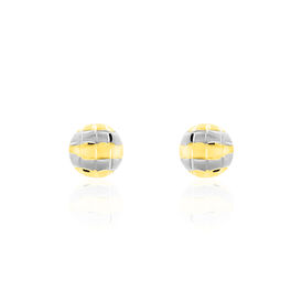 Damen Ohrstecker Gold 375 Bicolor  - Ohrstecker Damen | OROVIVO