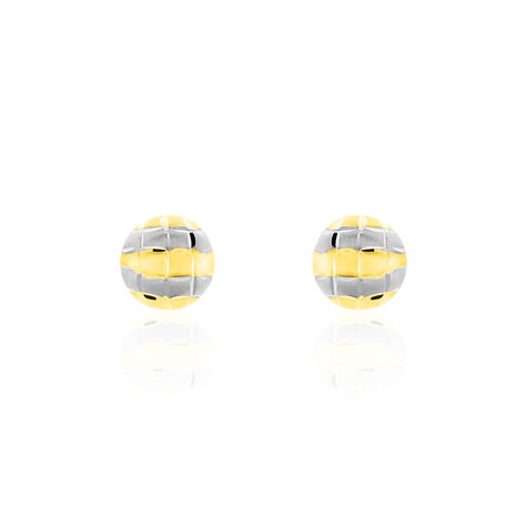 Damen Ohrstecker Gold 375 Bicolor  - Ohrstecker Damen | OROVIVO