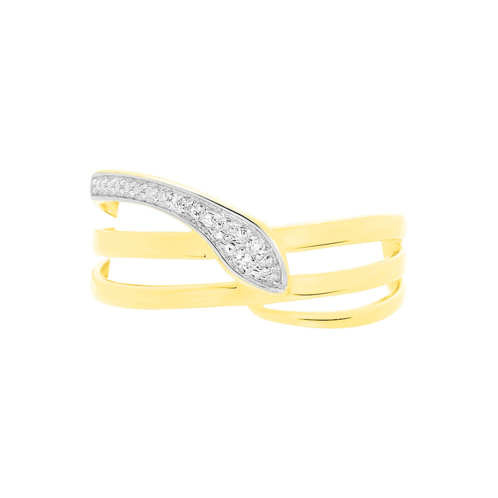 Bague Or Jaune Cateline Multi Rangs - Spannringe Damen | OROVIVO