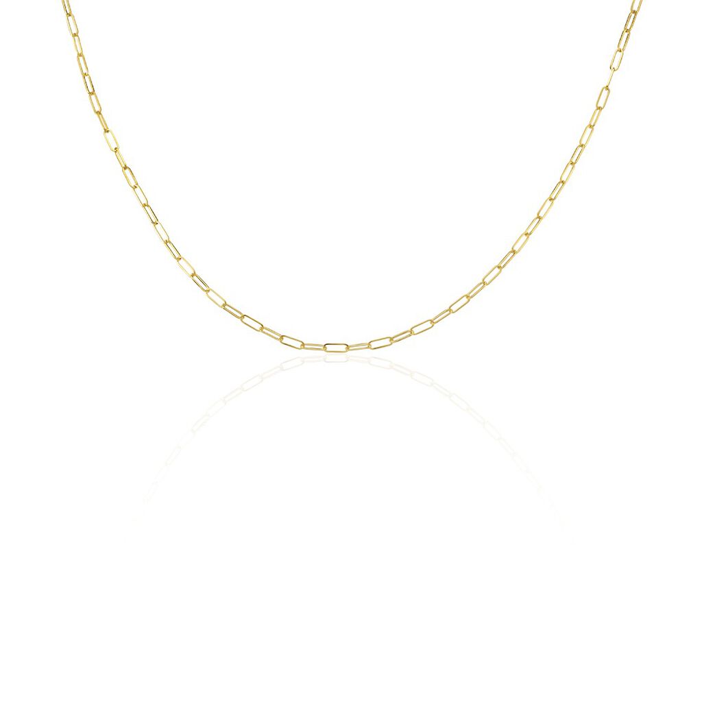 MENDA Damen Collier Gold 375 (9 Karat) B 2,1 mm, Collier ohne Stein