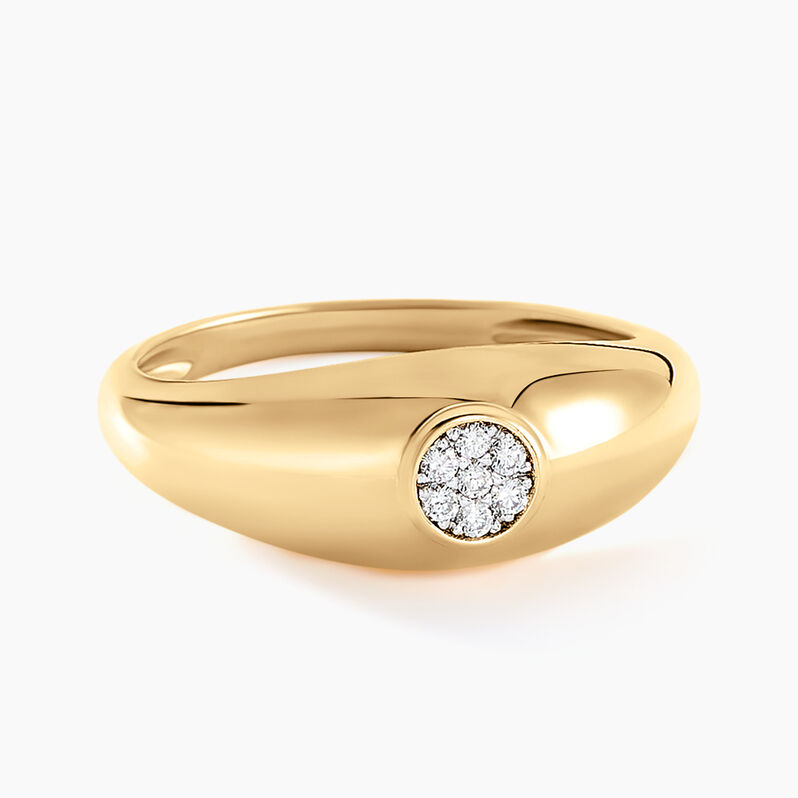 Bague Georgios Or Jaune Diamant - Spannringe Damen | OROVIVO