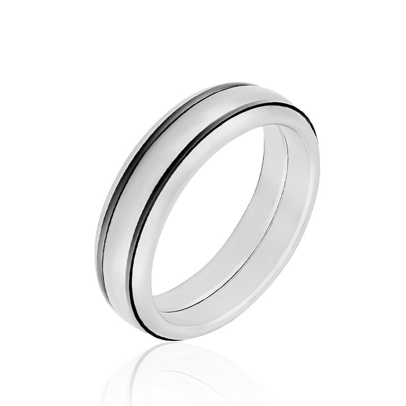 Bague Acier Blanc - Spannringe Herren | OROVIVO