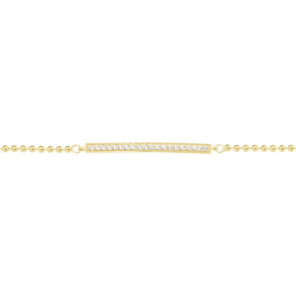 Damen Armband Messing 18 Karat vergoldet Gold Zirkonia - Armbänder mit Anhänger Damen | OROVIVO