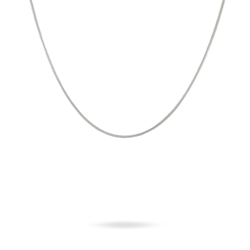 Chaîne Heavenly Maille Queue De Souris Argent Blanc - Spannringe Damen | OROVIVO
