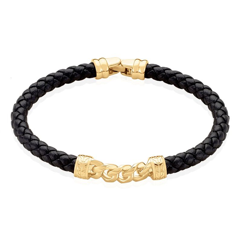 Bracelet Mani Plaque Or Doré - Spannringe Herren | OROVIVO