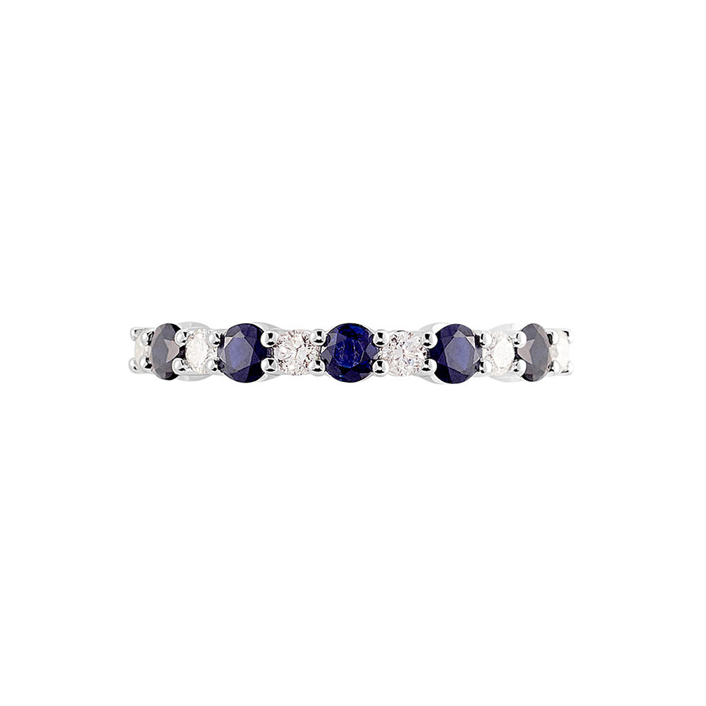 Myla Damen Ring Weißgold 585 (14 Karat) Saphir Blau 0,65 ct - Ringe mit Stein Damen | OROVIVO