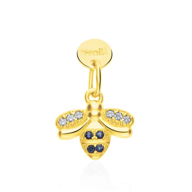 Pendente Love Beats Argento Dorato Cubic Zirconia - Spannringe Damen | OROVIVO