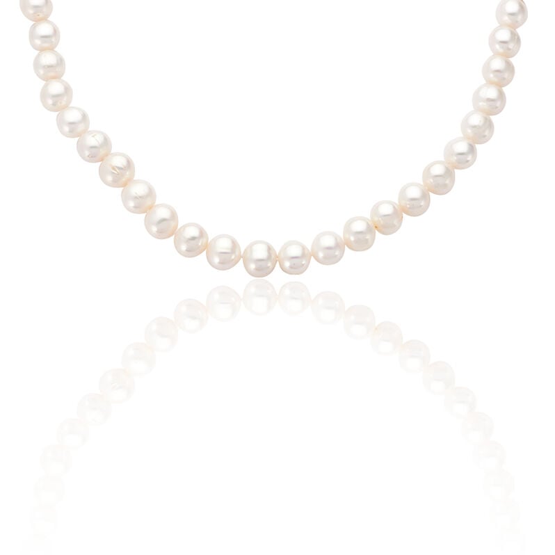 ALDEPHIA 2 Damen Collier Silber 925 Zuchtperle Perlmutt - Halsketten Damen | OROVIVO