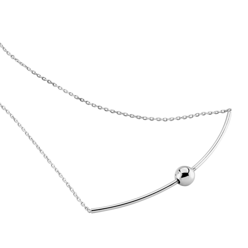 Collier Argent Kiana Barrette Boule - Spannringe Damen | OROVIVO