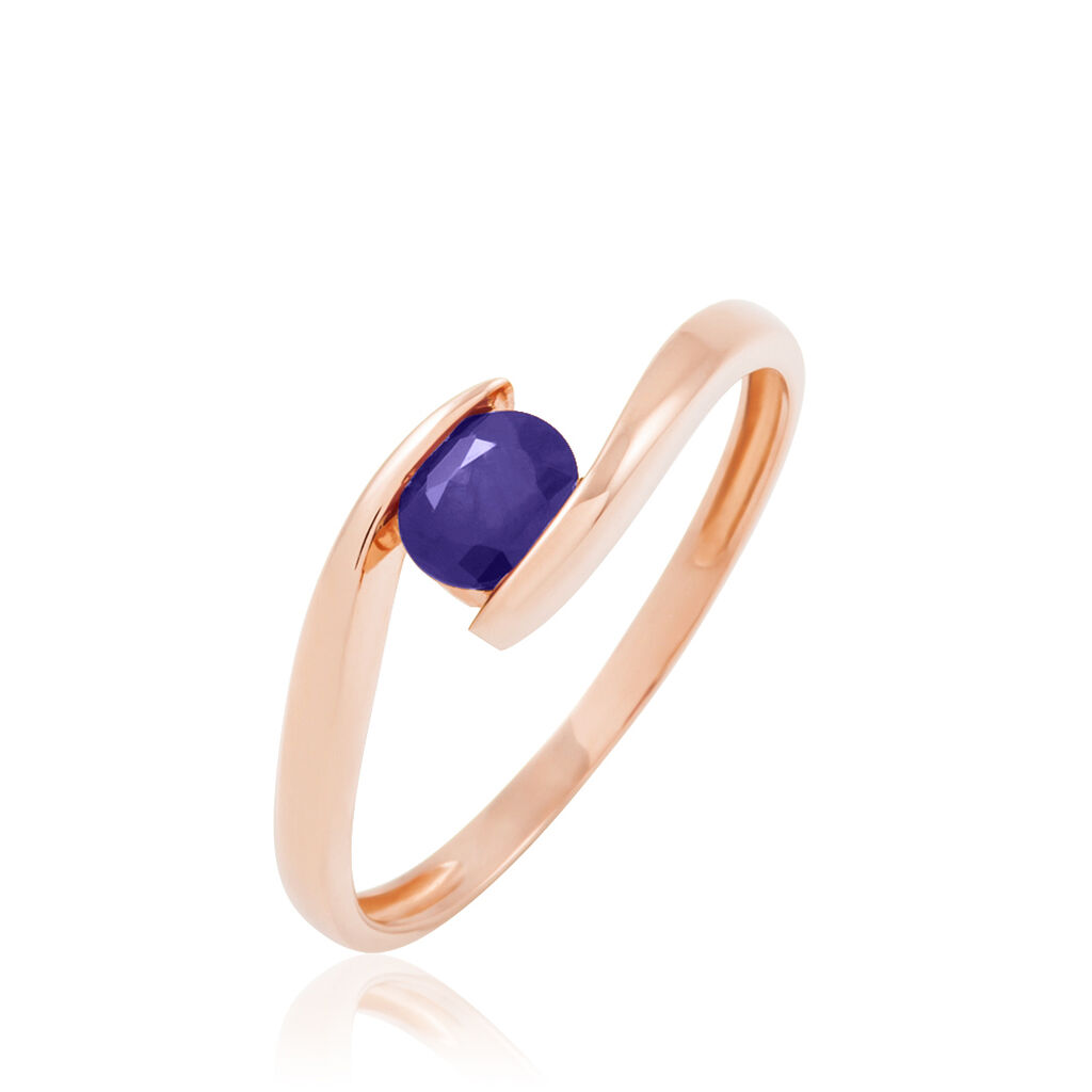 Bague Camilia Or Rose Amethyste - Spannringe Damen | OROVIVO