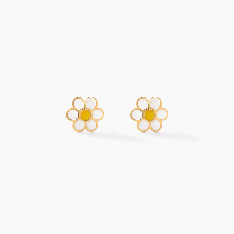 Boucles D'oreilles Puces Marigold Or Jaune - Spannringe Kinder | OROVIVO