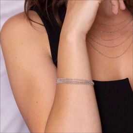 Damenarmband Silber 925 L 20cm mehrreihig Ilona - Armketten Damen | OROVIVO