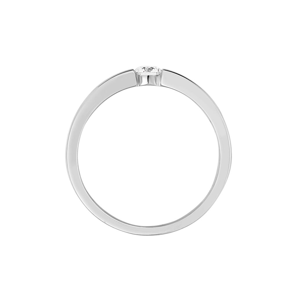 Spannring Weißgold 585 Diamant 0,2ct - Ringe mit Edelsteinen Damen | OROVIVO