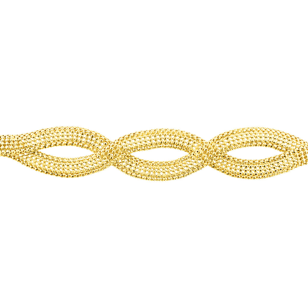 Bracelet Or Jaune Cecilia Maille Corde - Spannringe Damen | OROVIVO