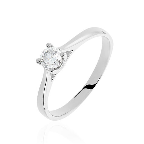 Damen Ring Weißgold 375 Diamant 0,31ct Victoria  - Verlobungsringe Damen | OROVIVO
