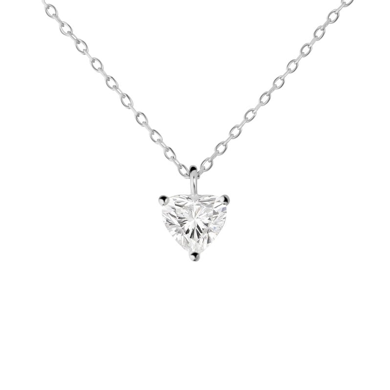 Collana Punto Luce Diamade Oro Bianco Diamante Lab-Grown - Spannringe Damen | OROVIVO