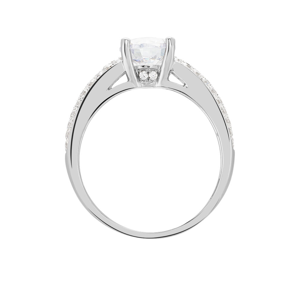Damenring Silber 925 Zirkonia rhodiniert Marilyn - Verlobungsringe Damen | OROVIVO