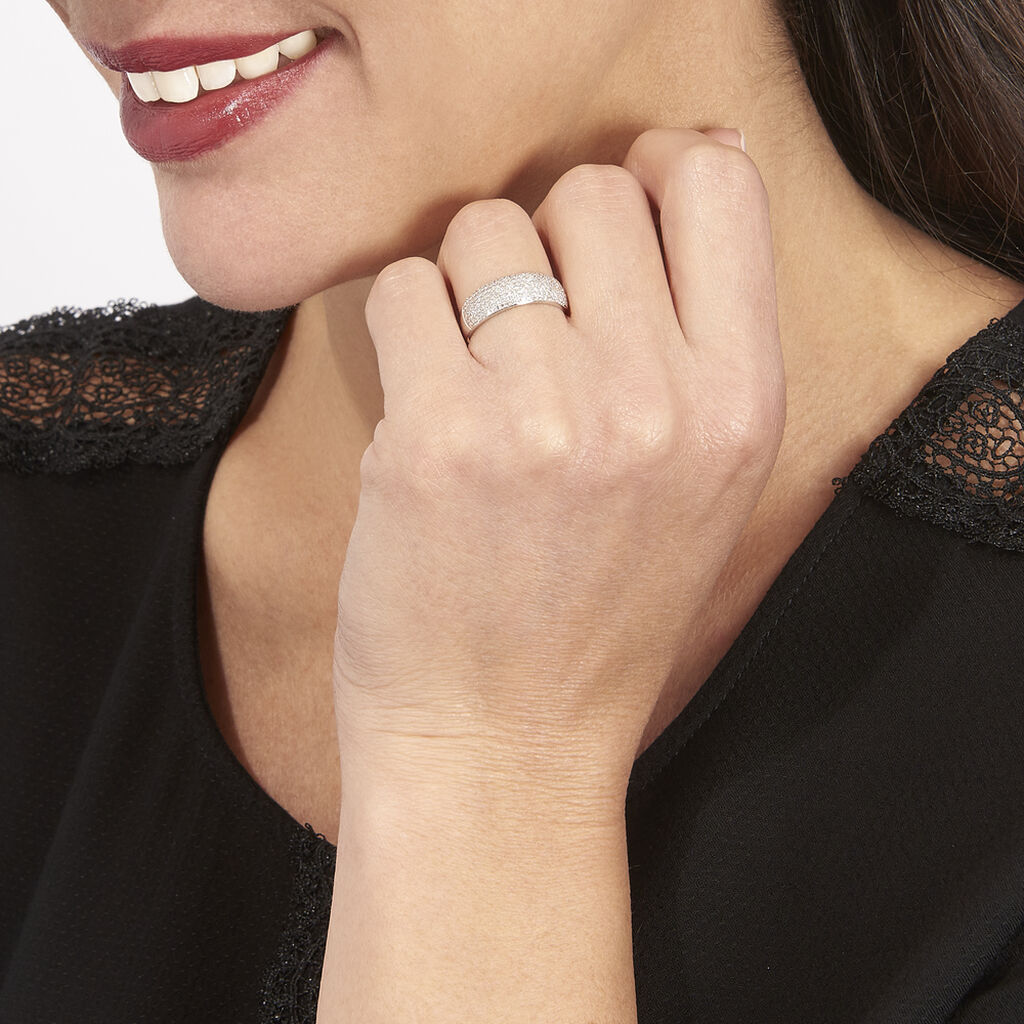 Bague Charlotte Or Blanc Diamant Divers - Spannringe Damen | OROVIVO