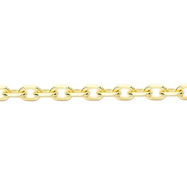 Damen Ankerkette Gold 375 Diamantiert 50cm - Ketten ohne Anhänger Damen | OROVIVO