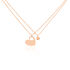 NAOMIE Damen Collier Silber rosevergoldet 925 Herz B 1,5 mm