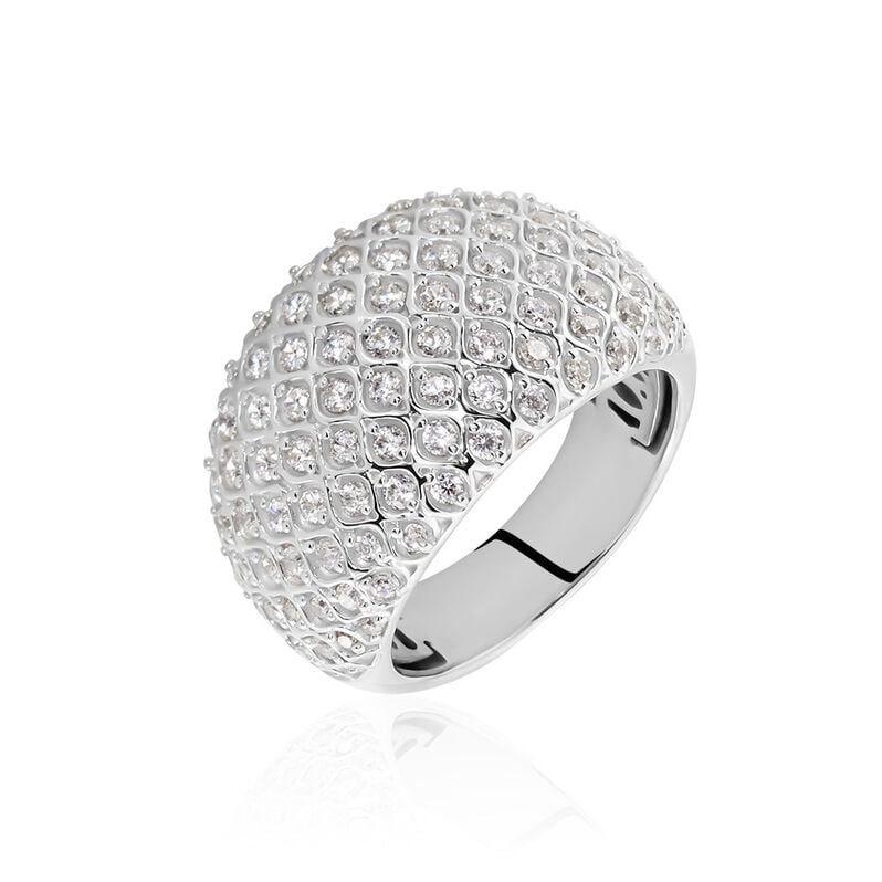 Damen Ring Silber Silber 925 Zirkonia Pavina 4,30mm  - Ringe mit Stein Damen | OROVIVO