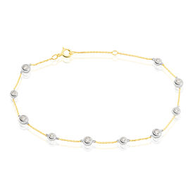 Damenarmband Gold 750 Diamanten 0,4ct Bicolor  - Armbänder  | OROVIVO