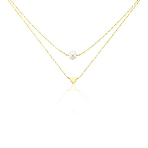 Damen Halskette Silber 925 Vergoldet Zuchtperle - Halsketten Damen | OROVIVO