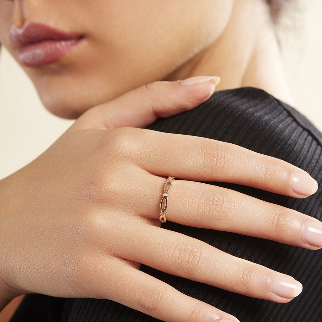 Damen Ring Vergoldet Zirkonia  - Ringe mit Stein Damen | OROVIVO