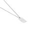 ODILE GRAVURPLATTE Unisex Collier Silber 925 Rechteckig