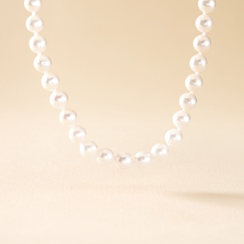 Collier Aicha Or Jaune Perle De Culture D'akoya - Spannringe Damen | OROVIVO