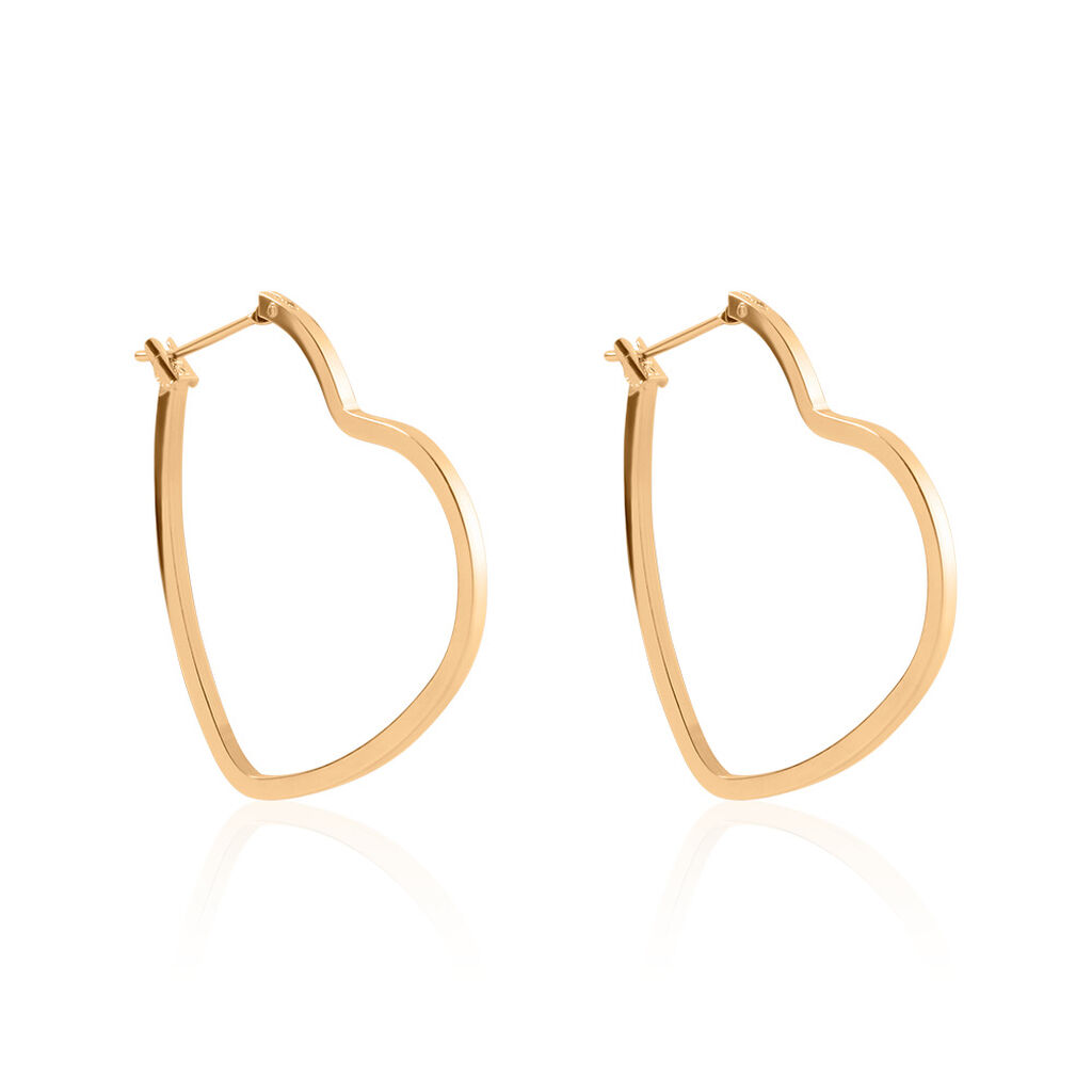 KAYDENCE Damen Creolen Vergoldet 750 B 33 mm, Creolen ohne Stein