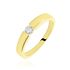 Valencia Damen Ring Gold 375 (9 Karat) Diamant Wei&szlig; 0,15 ct Kreis