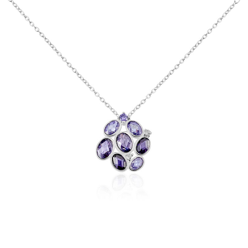 Damen Halskette Silber 925 Glassteine - Halsketten Damen | OROVIVO