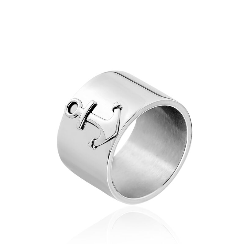 Bague Cedric Acier Blanc - Spannringe Herren | OROVIVO