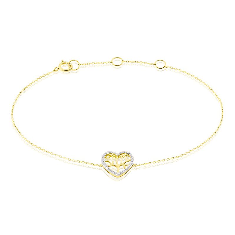 Bracelet Or Jaune Douglasa Diamants - Spannringe Damen | OROVIVO