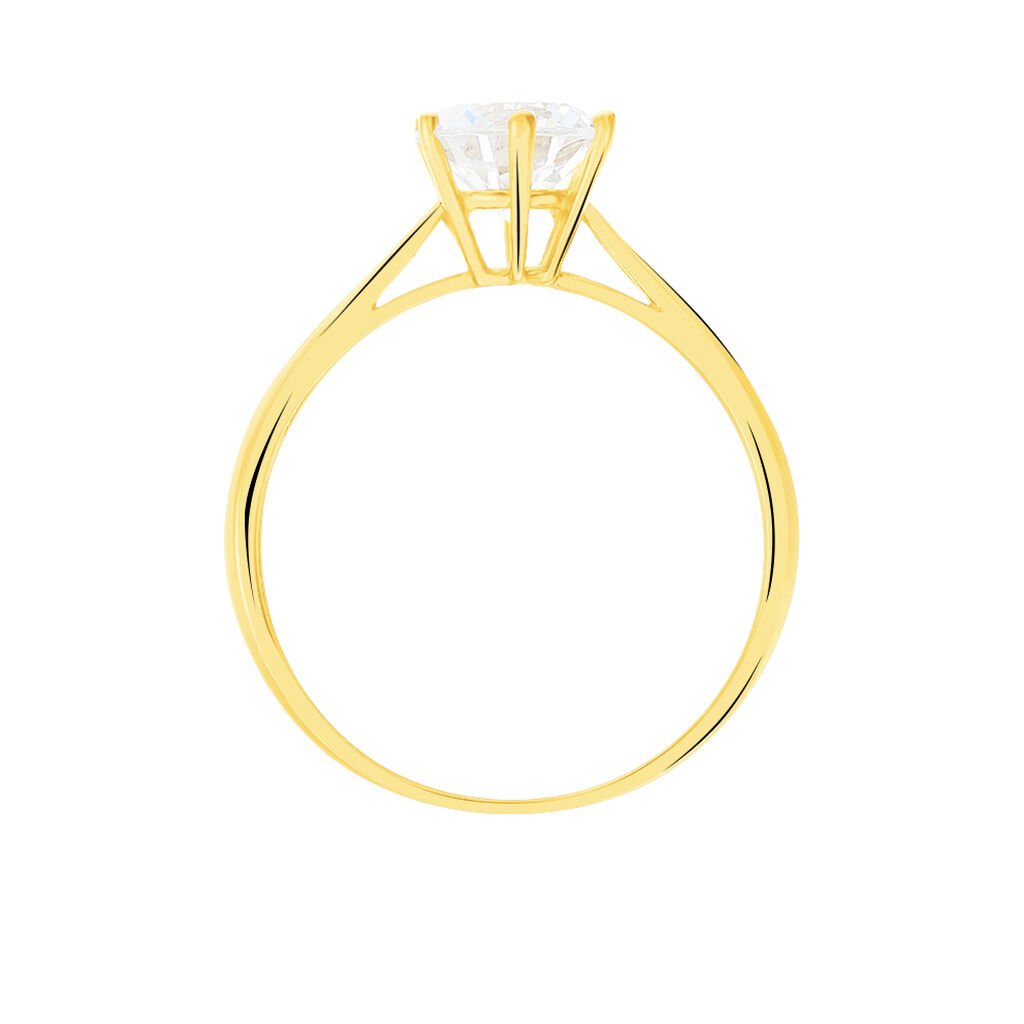 Damen Ring Gold 375 Zirkonia Krappe 6  - Verlobungsringe Damen | OROVIVO